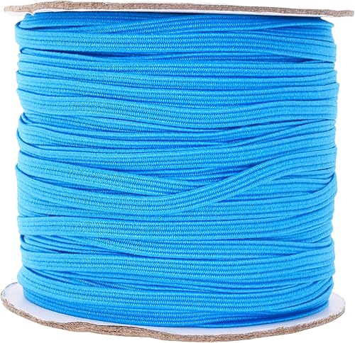 Vista 329 de Mandala Crafts - Rollo de cordón elástico plano para costura y manualidades Beige