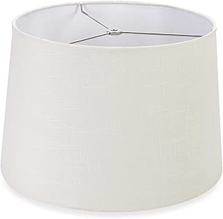 Mix & Match Large 15-Inch Hardback Drum Lamp Shade in Off White - coolthings.us