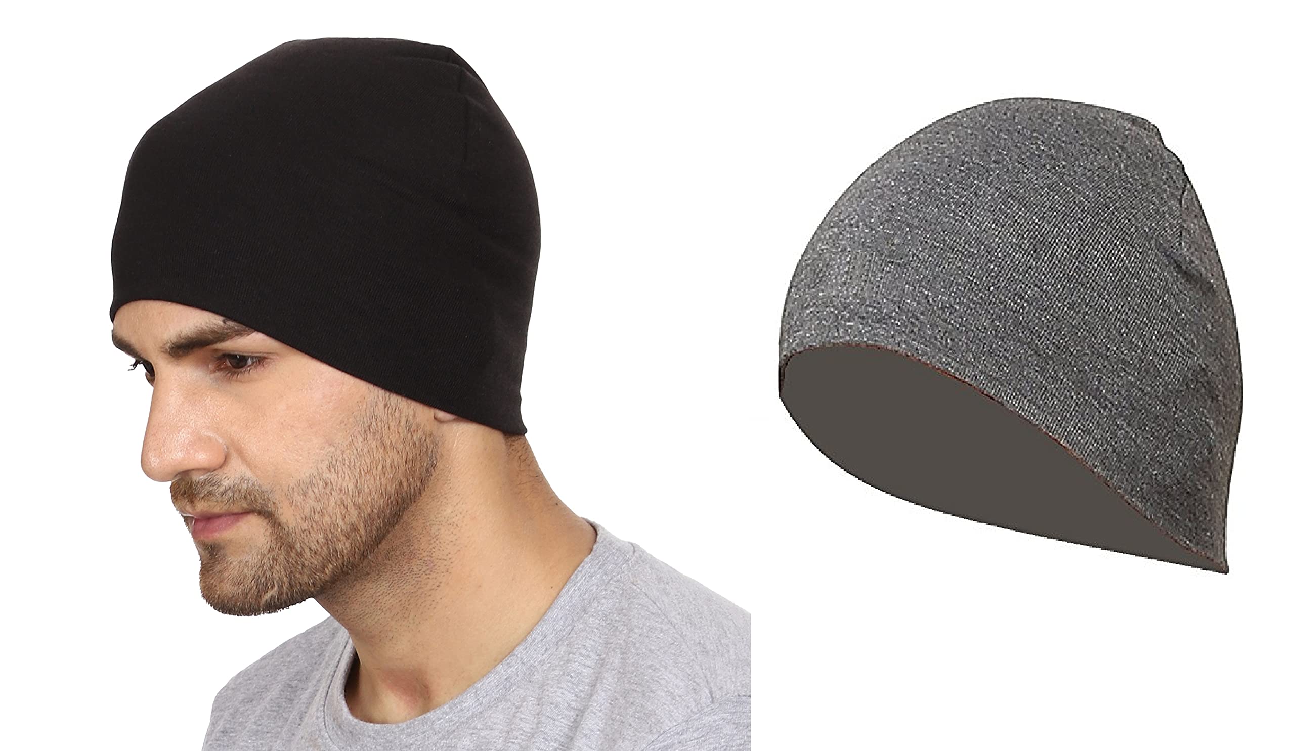 GajrajUnisex Cotton Free Size Skull Cap (Pack of 2)