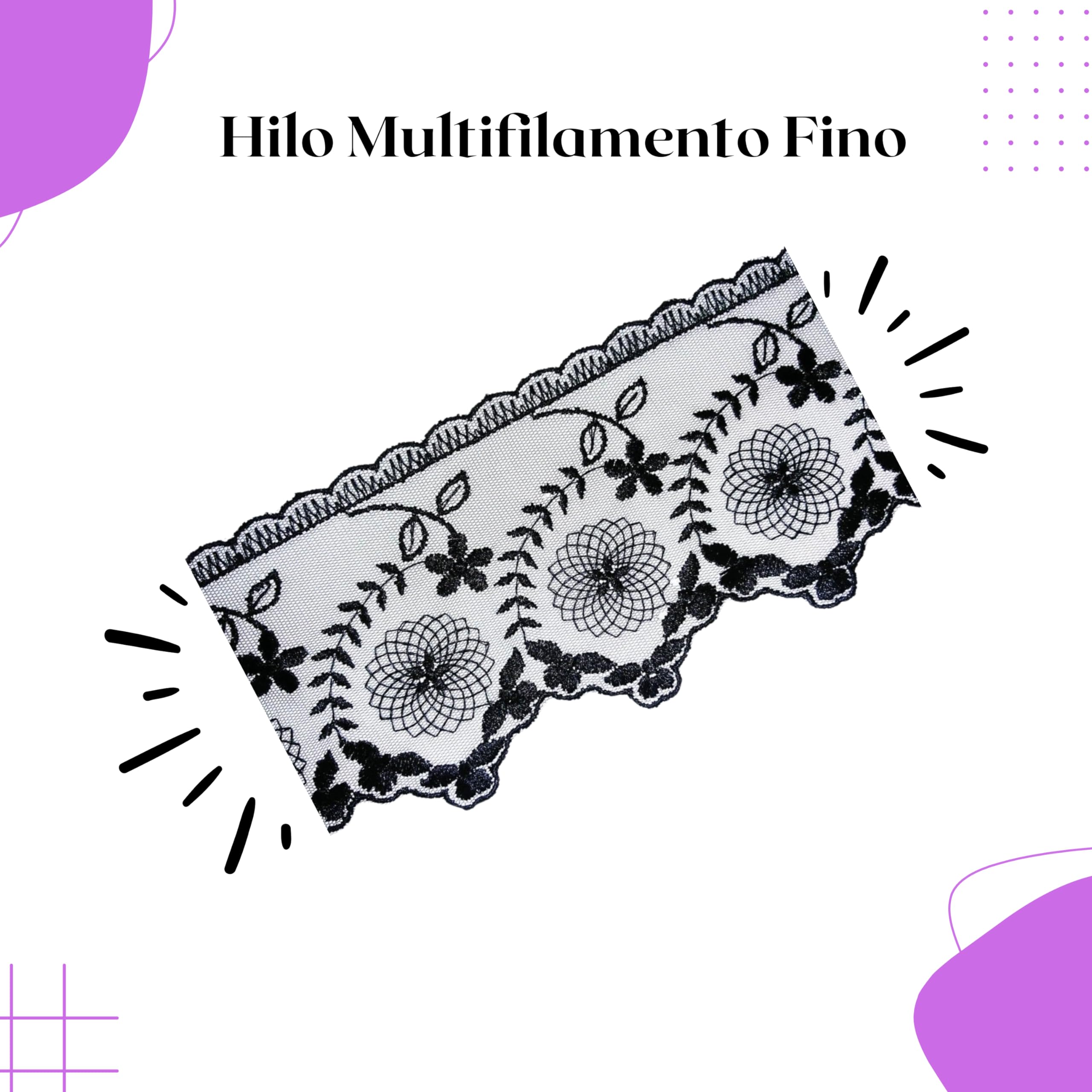 Tulle ricamato bianco - larghezza 7,5 cm, pezzo 8 metri, tessuto bianco morbido in pizzo per decorazione, abiti e costumi, pizzo pizzo a metri, tessuto di tulle al metro (bianco)