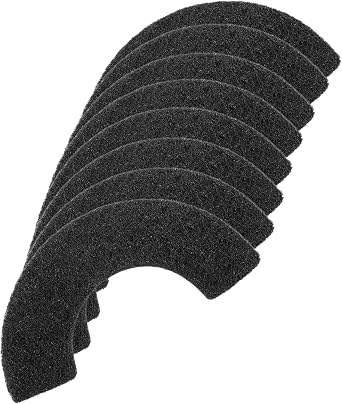 Nispira Activated Charcoal Litter Box Filters for Litter-Robot 4 Self Cleaning I Pet Safe, Non-Toxic, Free of VOCs, Odor Filter, 8 Pack