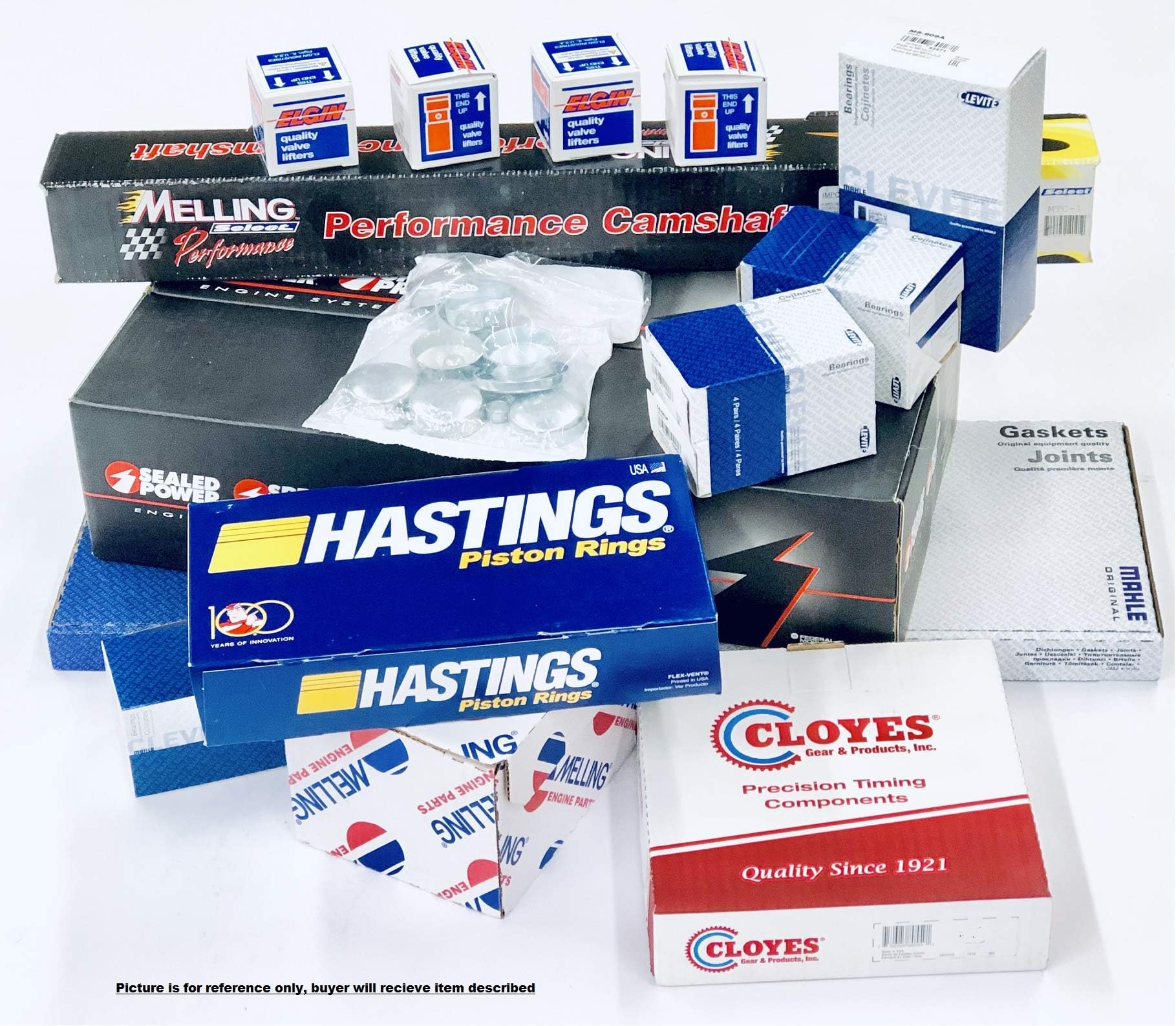 High Perf. Master Engine Rebuild kit compatible with 1968-86 SBC CHEVY 350 5.7L. Engines with 2PC Rear Seal.