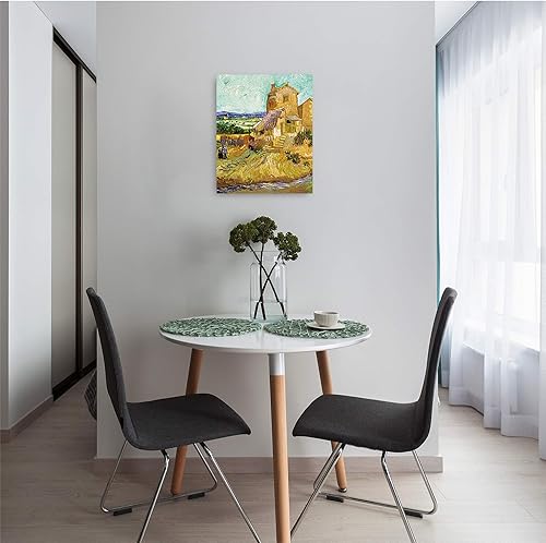 Miniatura 669 de A&T ARTWORK The Starry Night de Vincent Van Gogh. Tamaño del marco: 36 x 30 pulgadas, tamaño de la imagen: 30 x 24 pulgadas, reproducciones clásicas