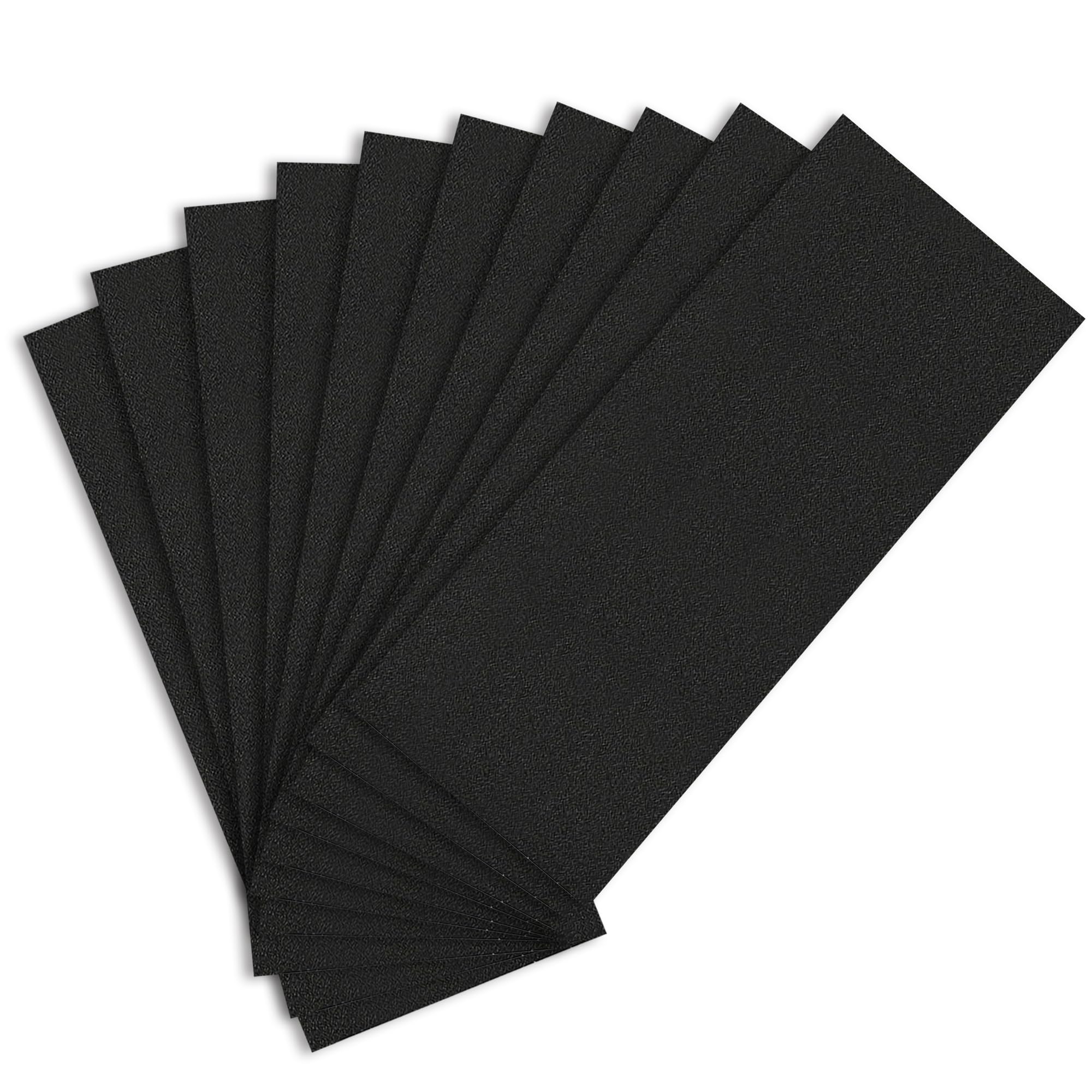 Sandphyrre Sandpaper Set, 10 Sheets 80 Grit coarse Sand Paper, Wet and Dry Sandpaper for Wood, Walls, Glass, Plastic and Car Paintwork Sanding, 9 x 3.6 Inches