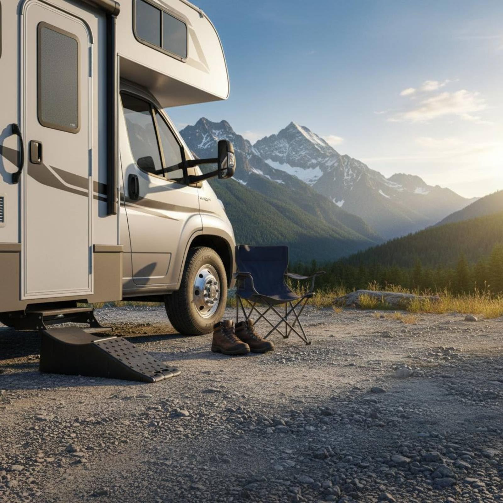 Tope de Rueda Antideslizante Mejorada Calzo Goma con Relieve Tamaño Compacto Accesorio Aparcamiento para Remolque, Autocaravana, Camión