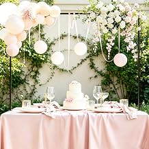 Over The Table Rod Stand with Clamps,47"-98" Length 27"-47" Tall Adjustable Black Table Arch Holder Stand Kit with 25 Clips for Wedding Birthday Party Anniversary Christmas Halloween Decor