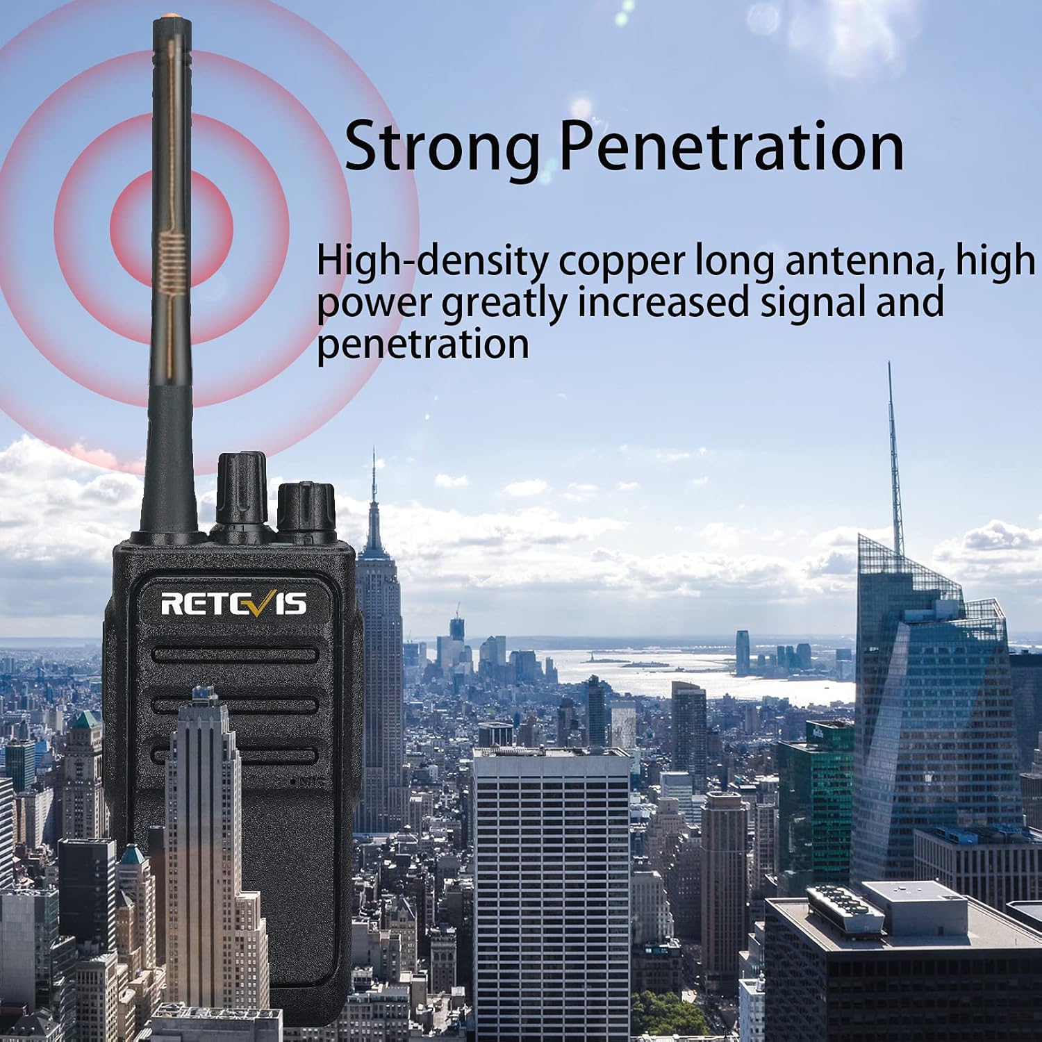 Retevis RT17 Walkie Talkies Long Range for Adults,Rechargeable 2 Way Radios with USB Charger Base, Lightweight Two Way Radio with 1200mAh Battery, Handsfree for Family Skiing Hunting Gifts(4 Pack)