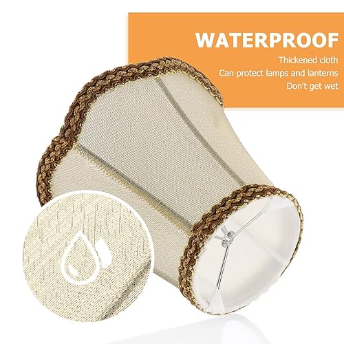 Miniatura 4 de SOLUSTRE Lámpara de araña para lámpara de mesa, pantalla de tela, clip en pantallas de luz, cubierta de lámpara, pantalla de tambor, cubierta de