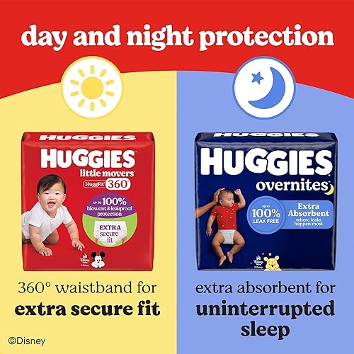 Miniatura 12 de Huggies Pañales para bebé tamaño 4, pañales Little Movers HuggFit de 360 con cintura de 360, talla 4 (22-37 libras), 116 unidades, el embalaje puede