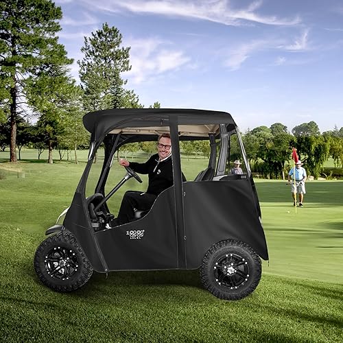 Miniatura 9 de 10L0L Caja de carrito de golf Deluxe para 2 pasajeros para Club Car Precedent, Onward y Tempo, impermeable, resistente al viento, portátil,