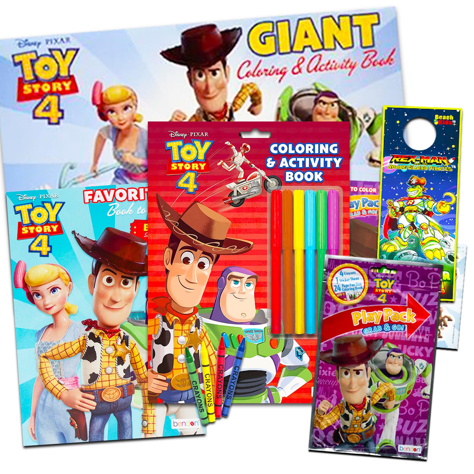 Toy Story Coloring Books for Kids, Boys, Girls - Bundle with 3 Toy Story Coloring and Activity Books Plus Stickers, Mask, and More (Toy Story Gifts for Kids)