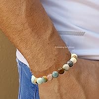 Vista 61 de Amazing Gemstone Crystal Bracelet for Women Men's Gifts - Protection Healing Crystal Bracelet - 8mm Gemstone Beaded Adjustable Bracelet Pulseras