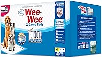 Four Paws Wee-Wee Superior Performance XL Pee Pads - 28x34 Inch Leak-Proof Unscented Dog Training Pads for Large Breeds, 40 Count