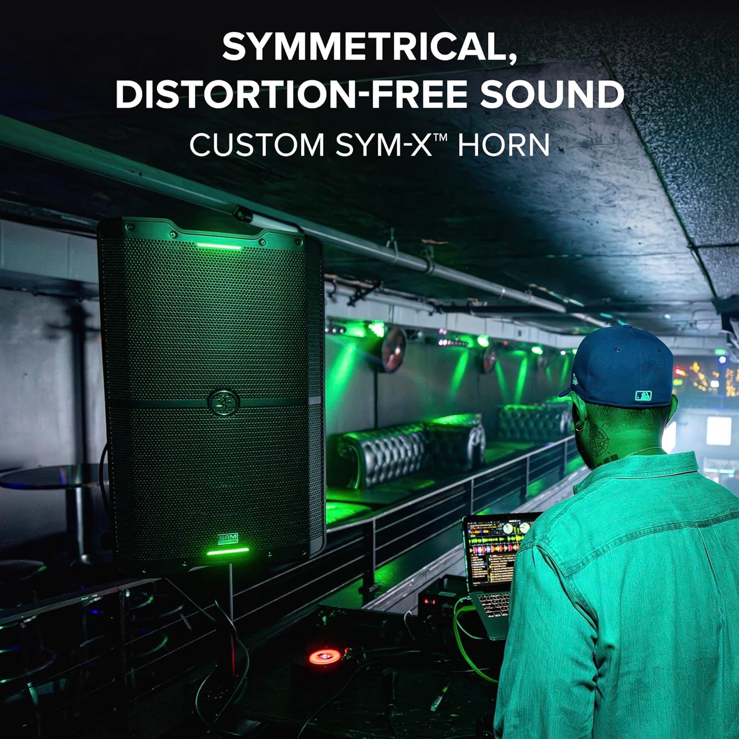 Mackie SRM215 V-Class used as a floor monitor