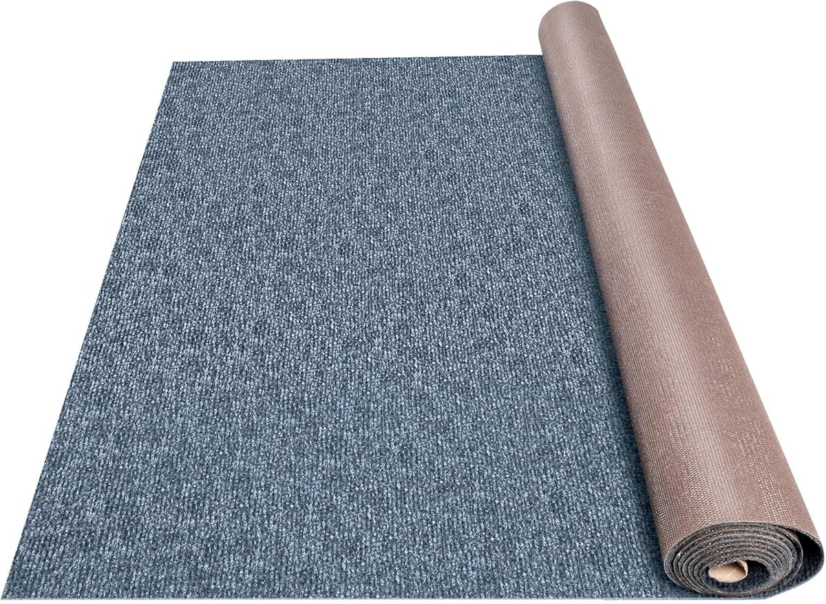 Happybuy 6 ft x 13 ft Grey Marine Carpet for Boats Waterproof - 0.18" Thick Indoor Outdoor Rug Carpet Roll for Home Patio Porch Deck