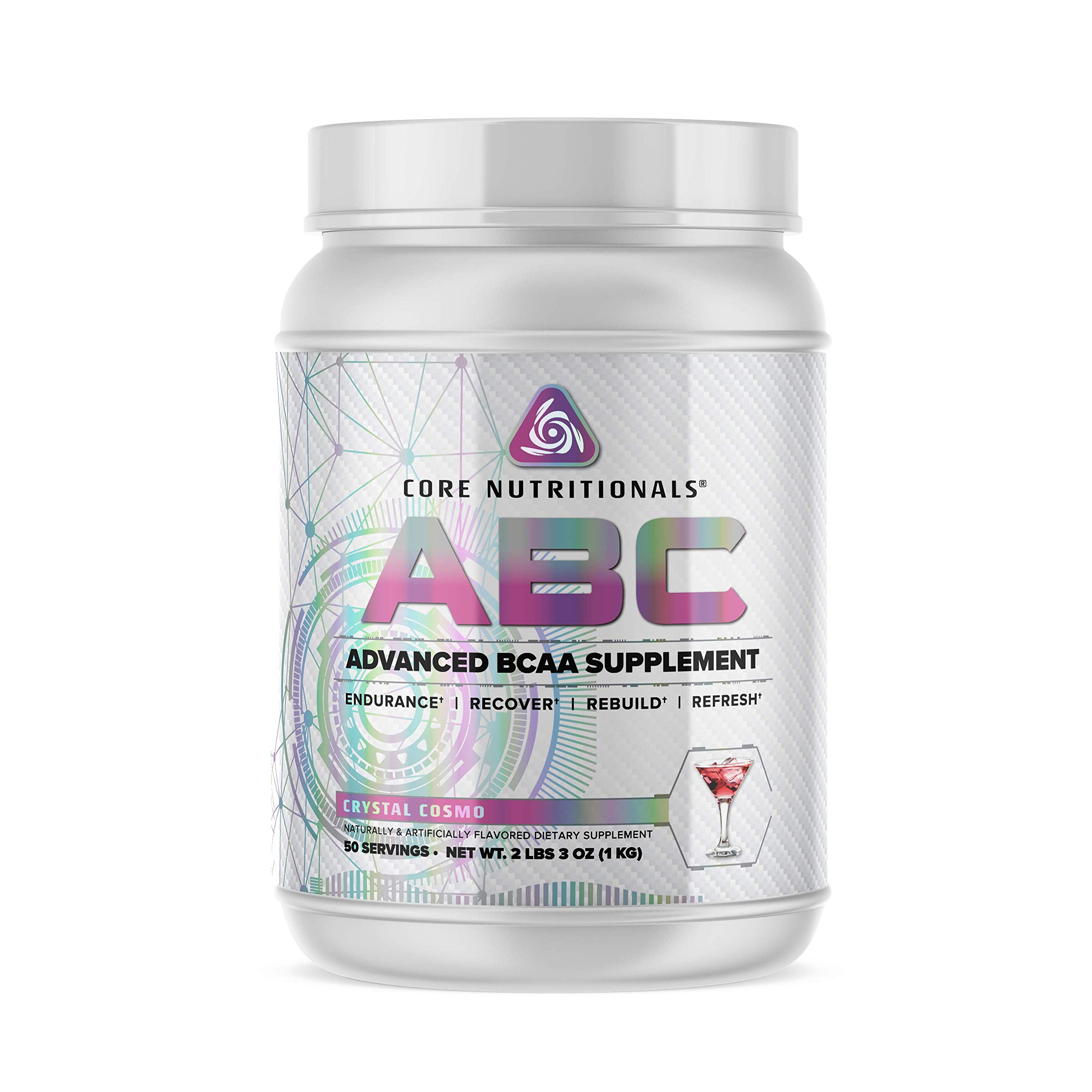 Core Nutritionals Platinum ABC Advanced Intra-Workout BCAA Supplement with 2.5 G Beta Alanine, Citrulline Malate to Increase Endurance and Performance, 50 Servings (Crystal Cosmo)