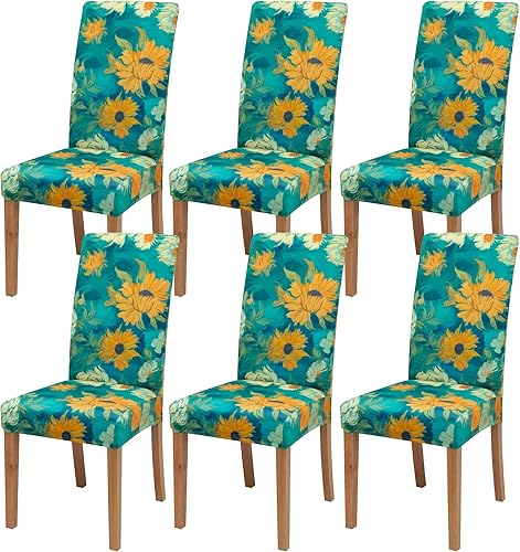 Miniatura 74 de Fundas para sillas de comedor, juego de 2 fundas para sillas de comedor o cocina, lavables, protectoras, para sillas Parsons, para el hogar