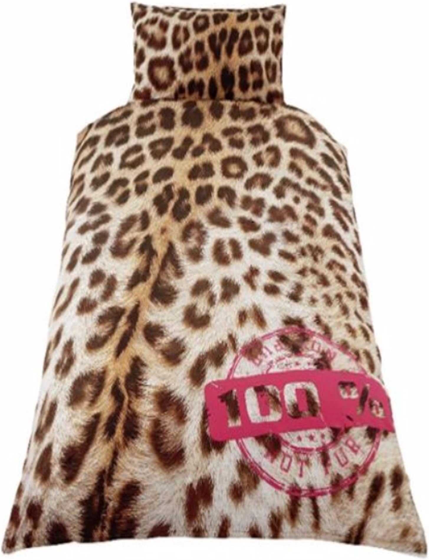 SkyCovers Leopard Print Single Duvet Set