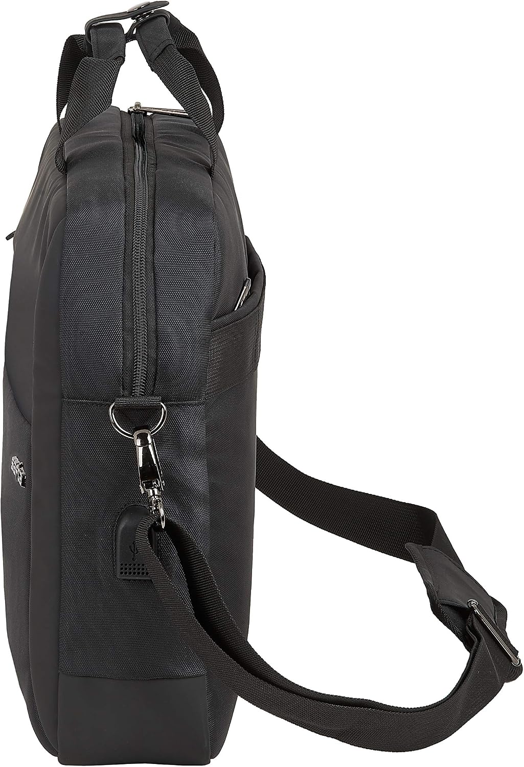 SAFTA Business 15.6 Inch Laptop Case with Pocket for Tablet and USB Connector, 410 x 90 x 330 mm
