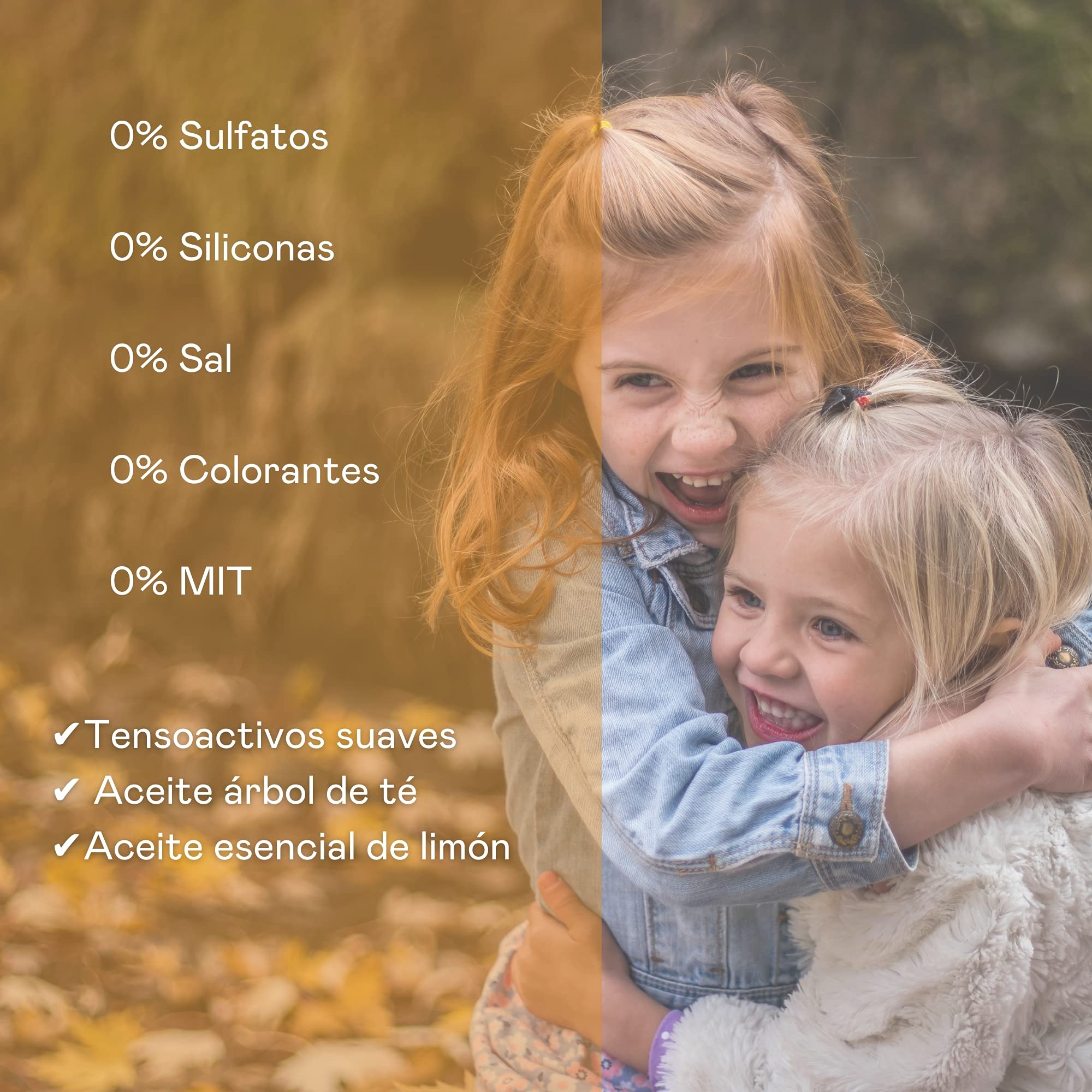 Valquer Laboratorios Pack Shampoo e balsamo preventivo per bambini in età scolare. Prevenzione dei pidocchi. Con olio di melaleuca - 400 ml + 300 ml