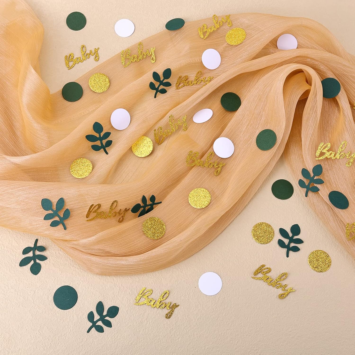 Buy SAVITA 700pcs Greenery Baby Shower Confetti Decorations, Gender