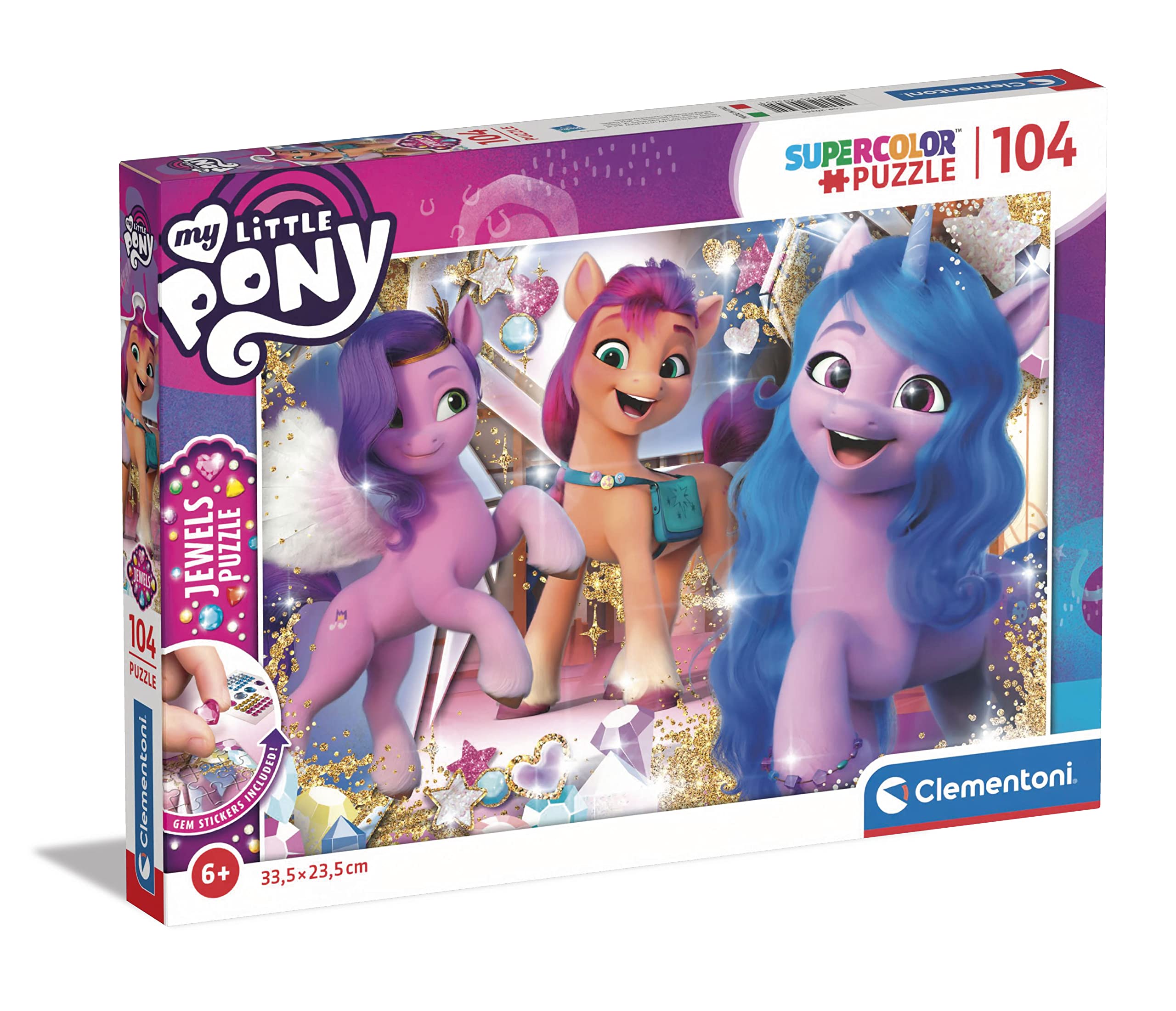 Amazon.com: Clementoni 20345 Jewels My Little Pony 104pzs Puzzle