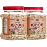 Baron’s Original Israeli Couscous Toasted Pasta | 100% Natural Pearled Noodles for Salads, Soups & Side Dishes | Cooks in 10 Minutes! | Kosher| 2 Pack 21.16oz Jars