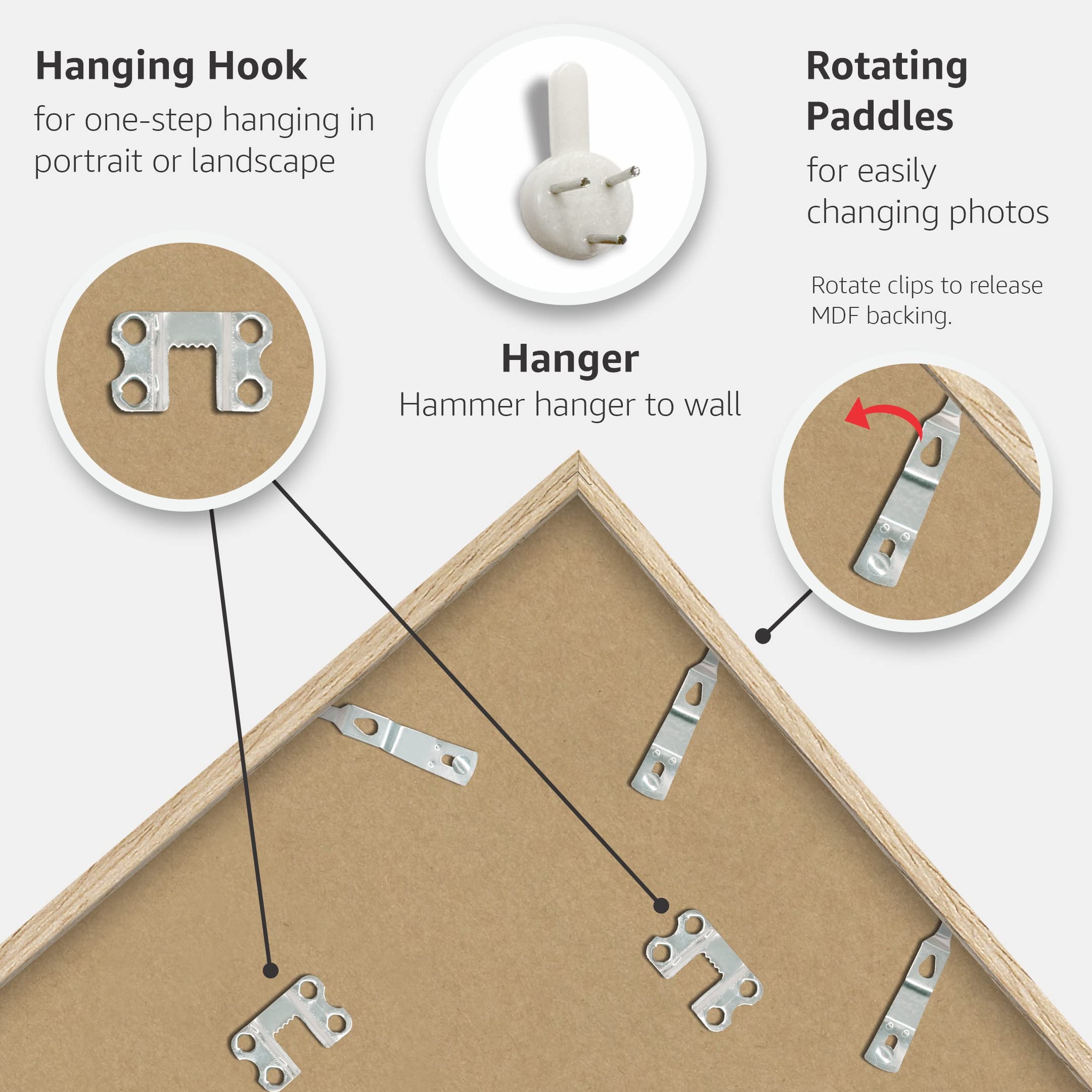Amazon.co.jp: SIGNWIN 11 x 14インチ オーク材壁アートポスター