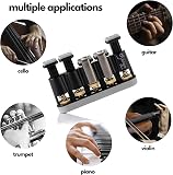 Django Hand Exerciser Strengthener | 5 Finger Grip Adjustable | for Guitar, Musicians, Athletes, Rock Climbers, and Physical Therapy | Includes 3 Resistance Training Workout Cards | Fully Guaranteed - 3