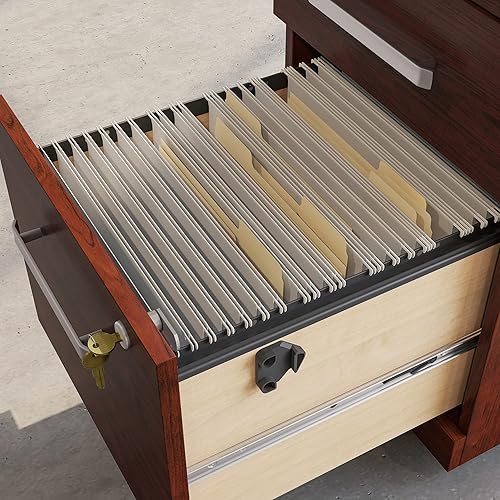 Vista 5 de OfficeWorks by Sauder Affirm - Archivo móvil de 3 cajones, acabado clásico cereza Cereza Clásico