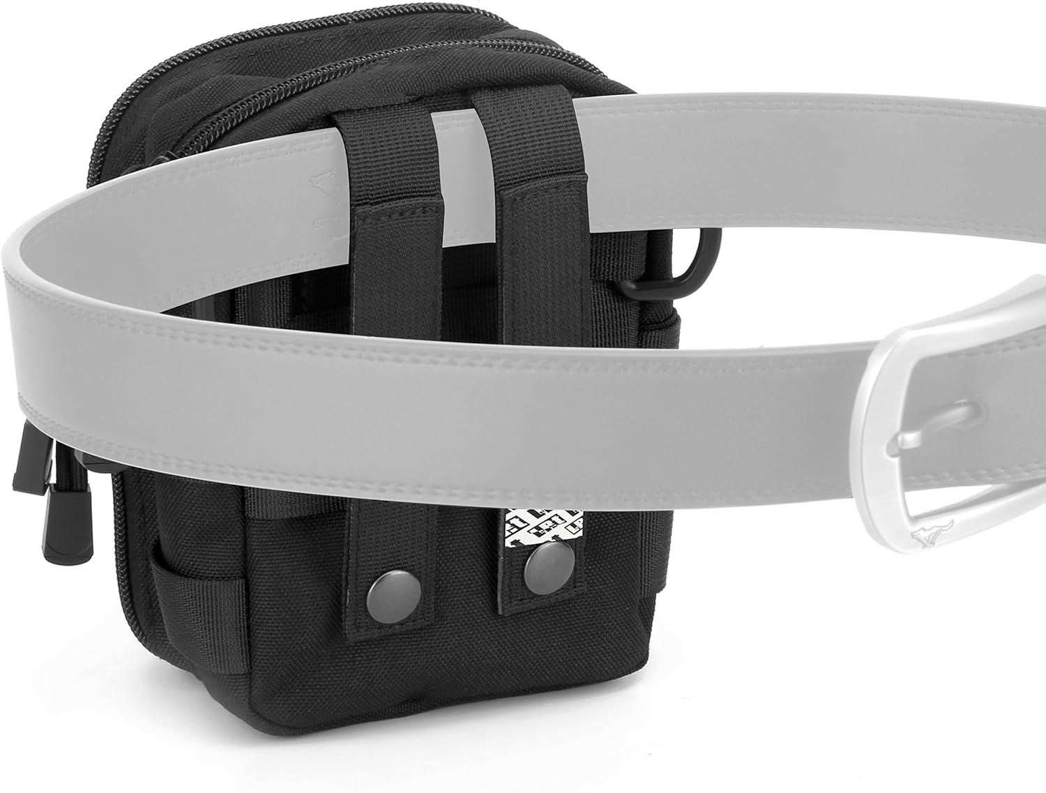 LefRight Multipurpose Tactical Nylon Molle EDC Utility IFAK Waist Bag Pouch Holster Front Pocket Compatible with iPhone XR 7 Plus Pixel XL Samsung S9 S7 Edge Moto Z Force Play Combo Detachable Strap - Image 6