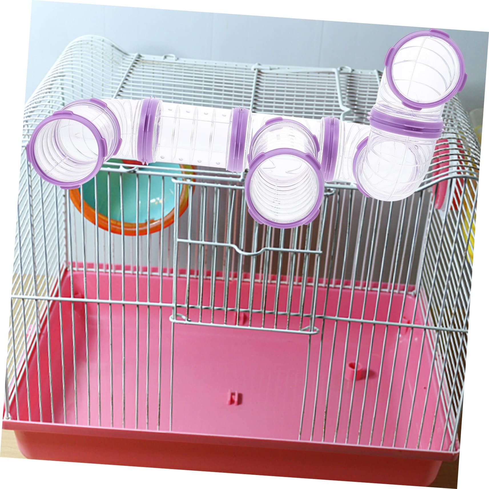 VICASKY 3 Sätze Hamster Tunnel Teilig Röhrensystem Robustes DIY Labyrinth für Zwerghamster Mäuse Gerbils Einfach zu Reinigen Verbindbar Geeignet für Kleintierkäfig Zubehör