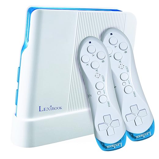 LEXIBOOK Piece TV Console Cyber Arcade, 200 Games, Plug N' Play Controller, Sport, Action, Joystick, Black/Blue