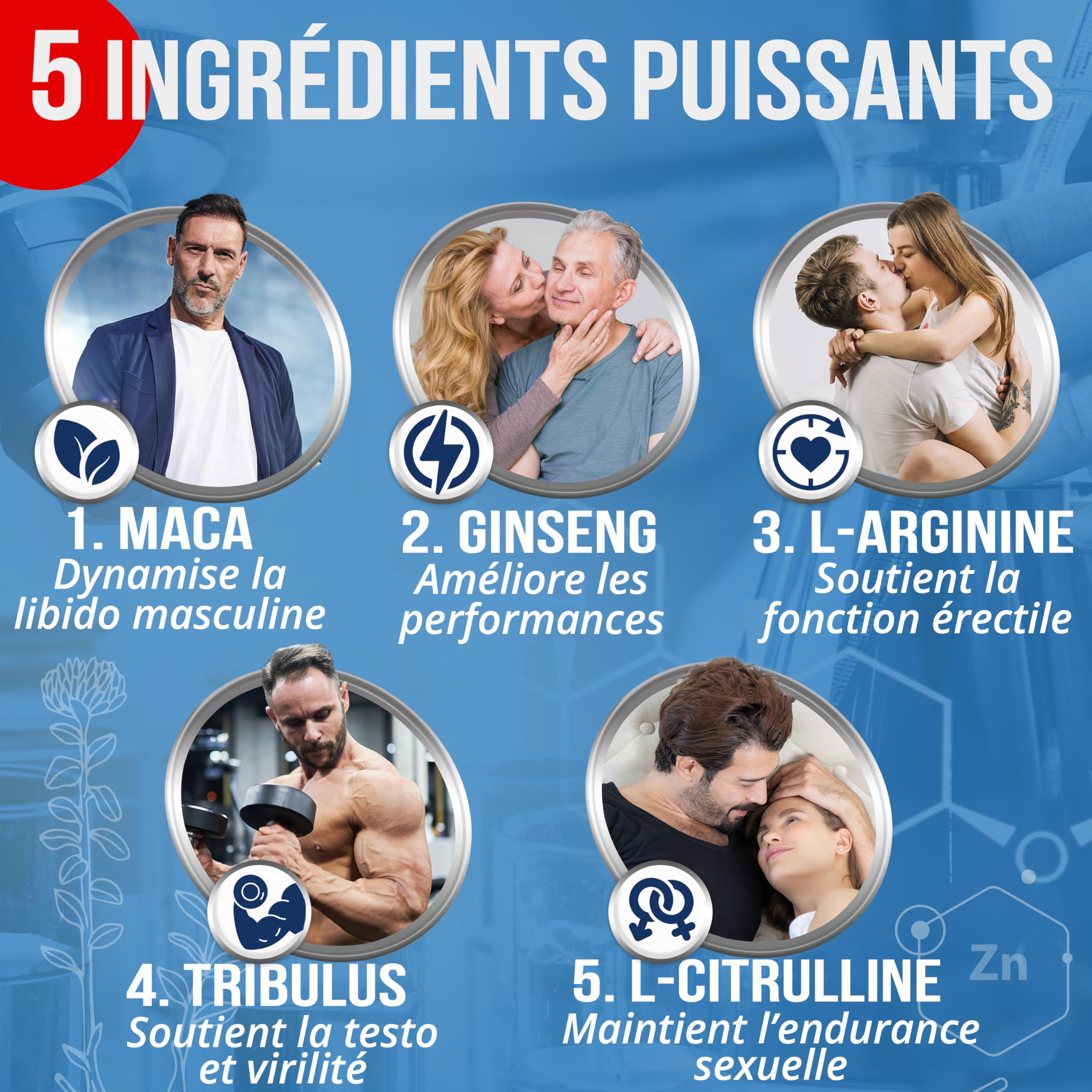 VIRIXOL FORTE® | Performance & Vitalité Masculine | Booster Libido, Érection & Virilité | Maca, Ginseng, Tribulus, L-Arginine, L-Citrulline, Zinc | 100% Naturel | Fabriqué en France | 30 Gélules
