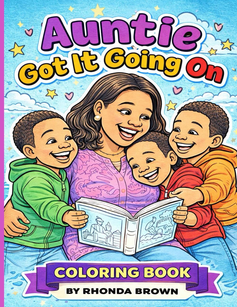 AUNTIE GOT IT GOING ON - COLORING BOOK