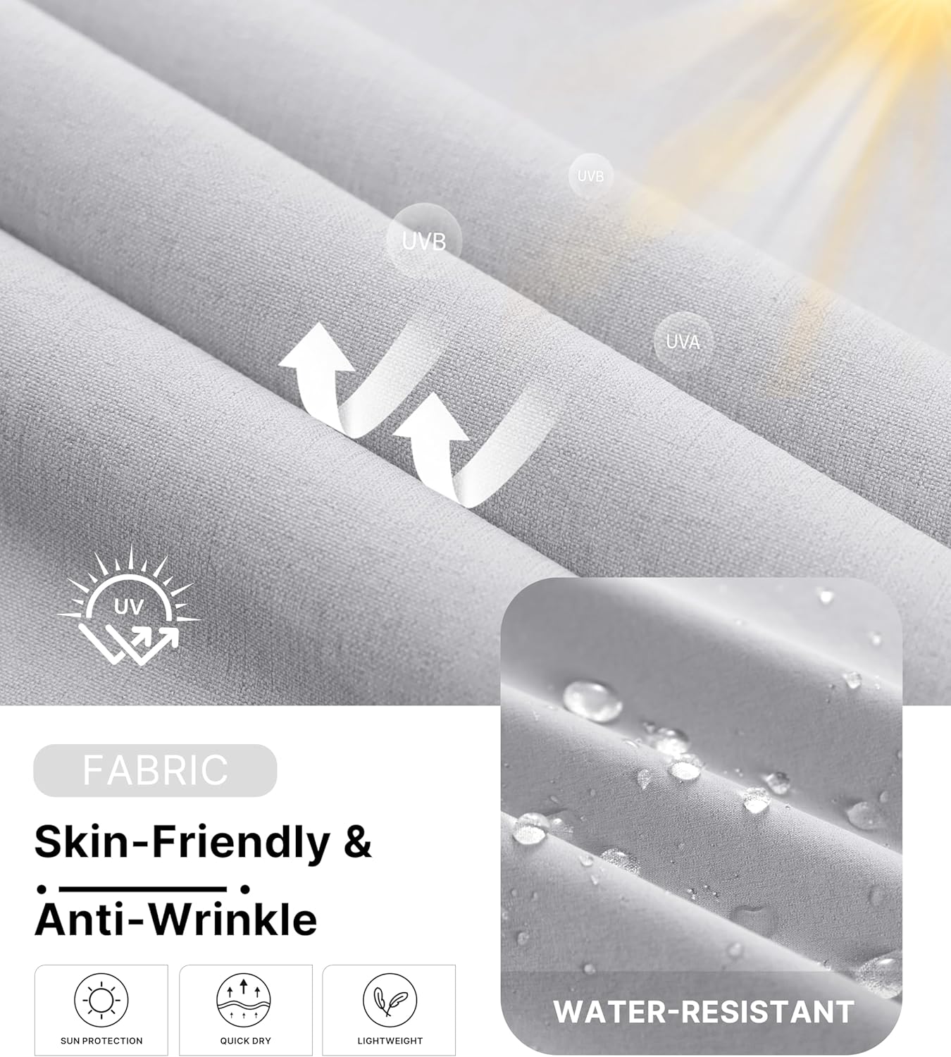 Soothfeel Mens Golf Pants Classic Fit Stretch Work Dress Pants 30"/32"/34" Quick Dry Lightweight Casual Trousers with Pockets - Image 4