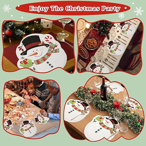 Miniatura 39 de OWENIE Juego de 4 manteles individuales de hojas de otoño, manteles individuales bordados de hojas de arce, decoraciones de otoño de Acción