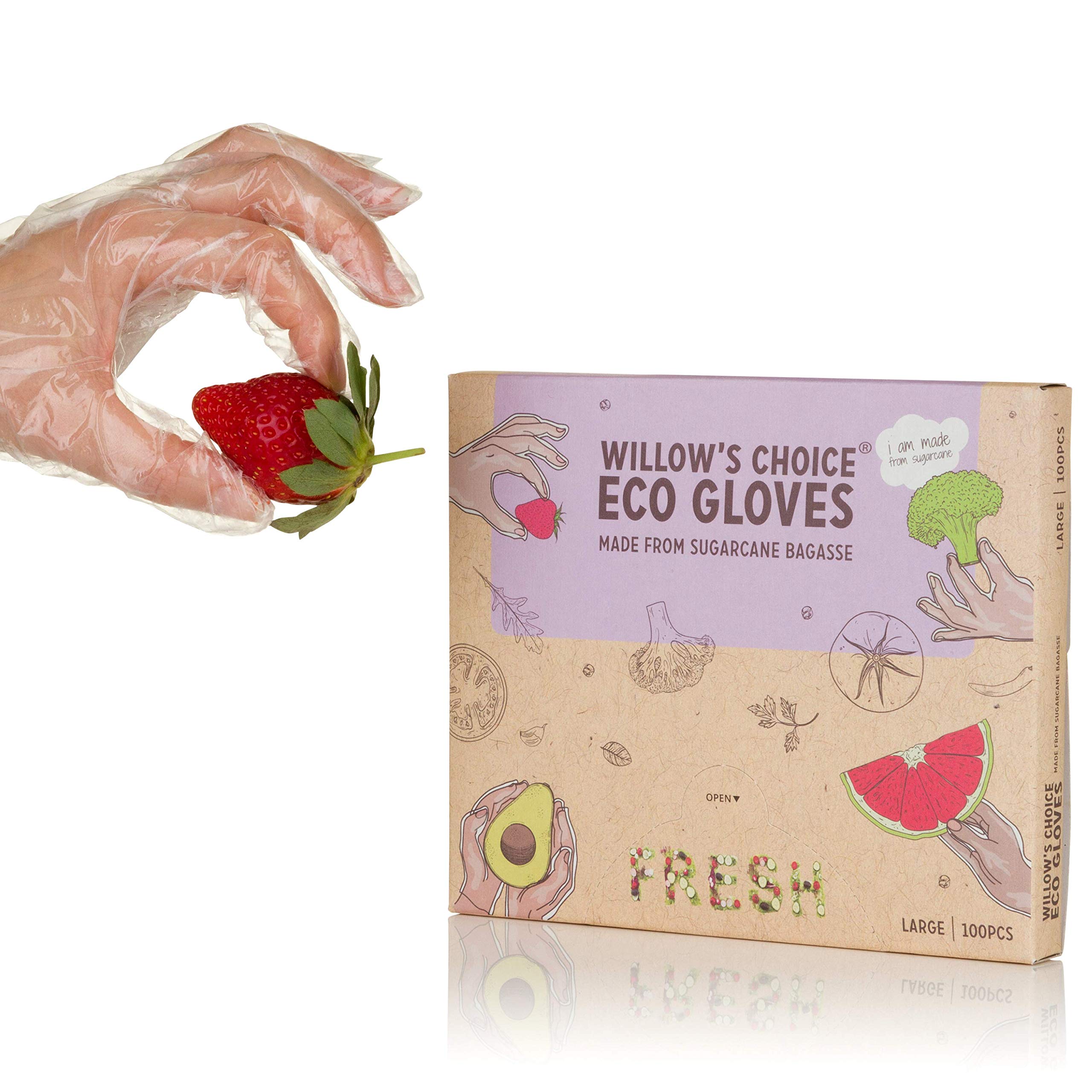 Buy Willow's Choice® Eco Disposable Gloves Made from Bio Sugarcane