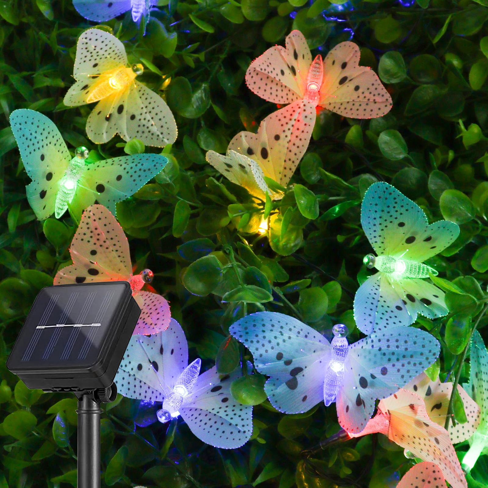 Catena luminosa a LED solare per esterni con 8 modalità di
