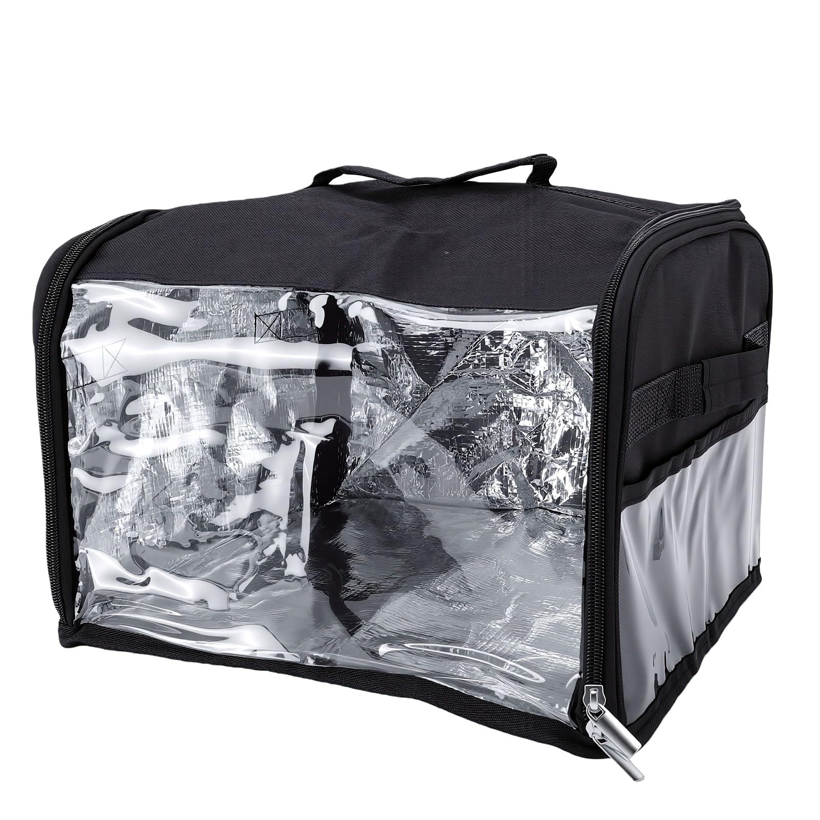 Housse de grille-pain 4 tranches, sac de machine à pain avec doublure alu