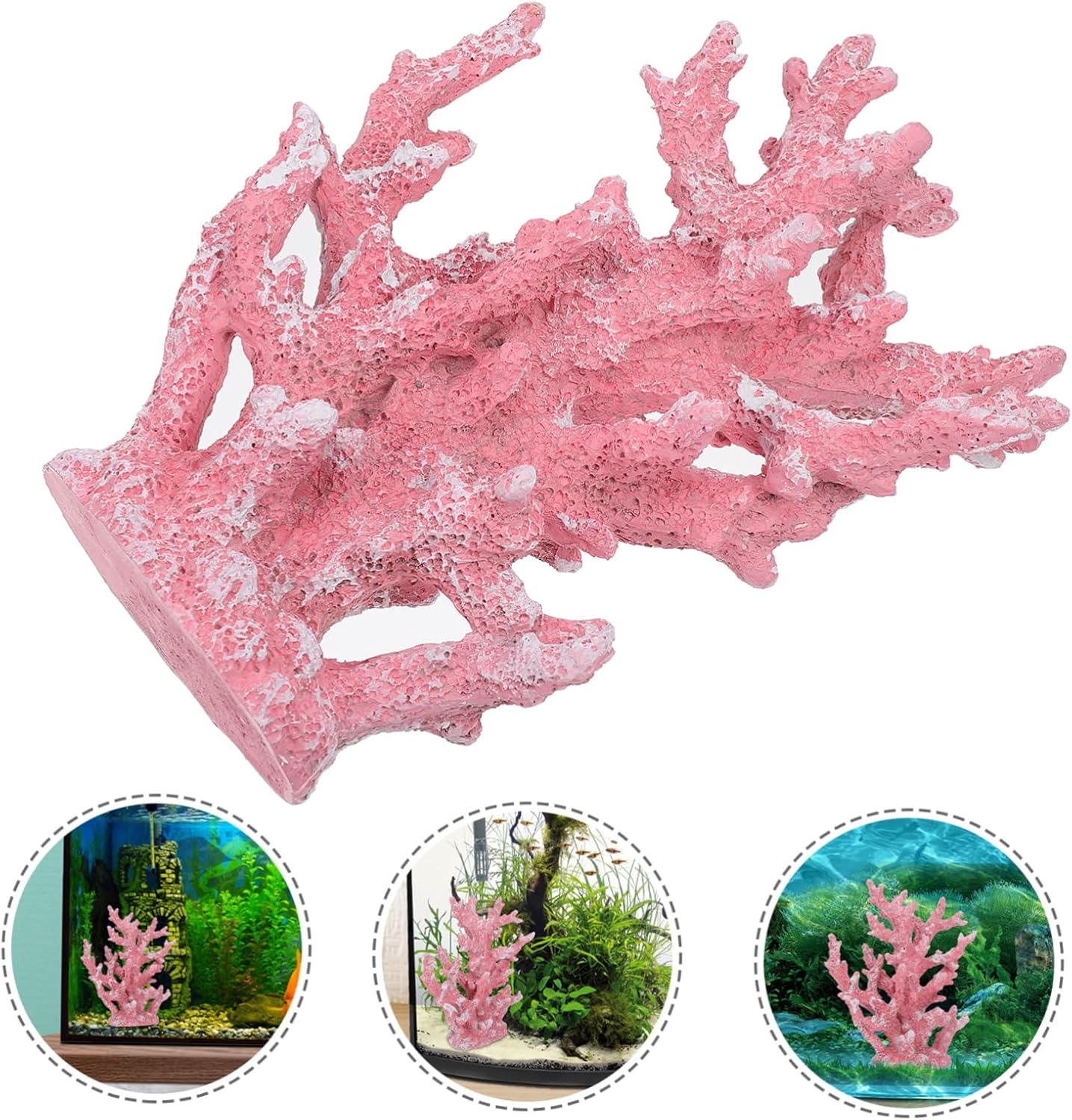 Aquarium Coral Figurine Creative Resin Artificial Coral Ornament for Fish Tank Decor Lifelike and Realistic Underwater Decoration for Home Office Aquarium