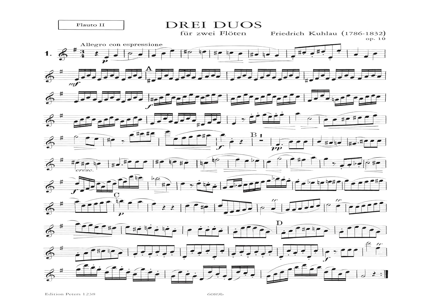 DUOS(3) OP.10 FLUTE TRAVERSIERE      Perfect Paperback – January 1, 2000