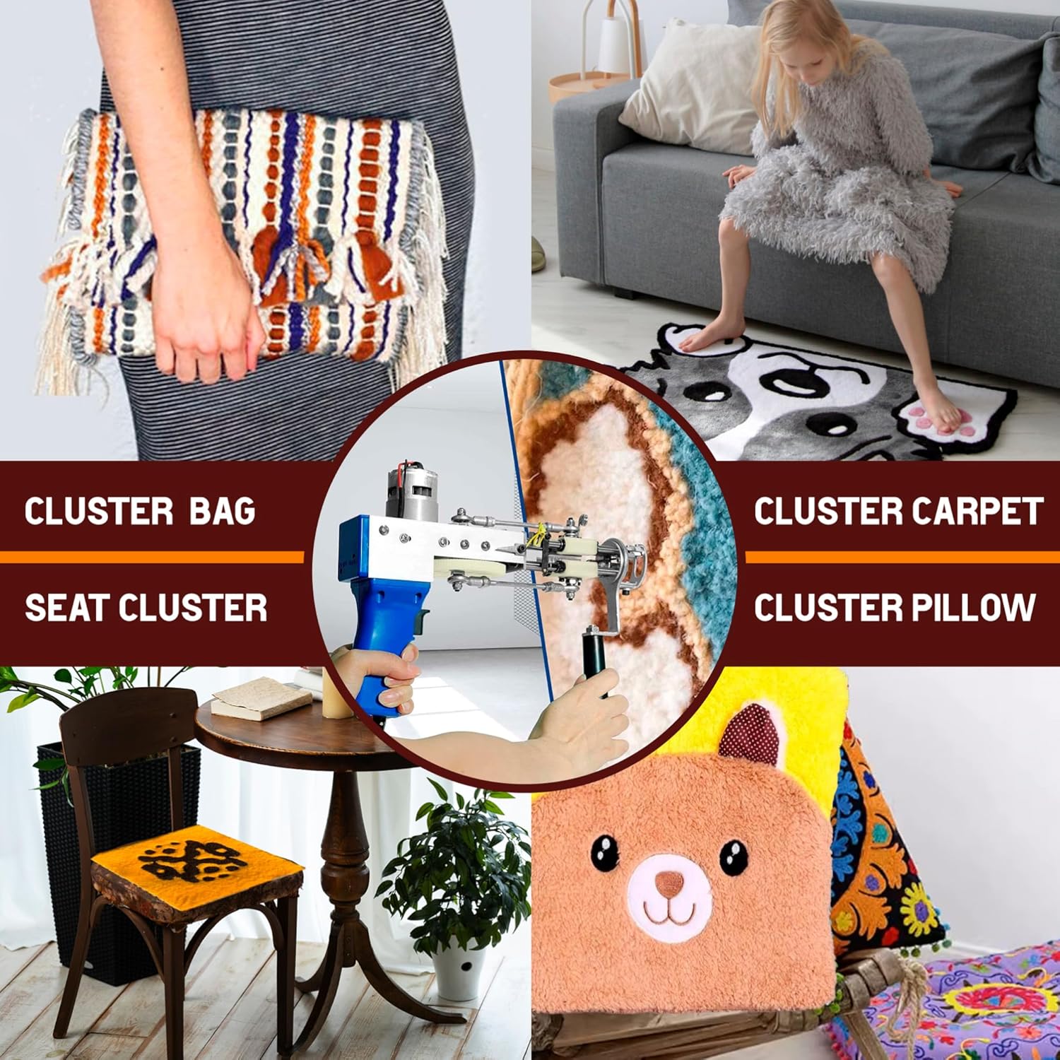 Tufting Monk Cloth Fabric - 80"x120" Punch Needle Embroidery Kit - Rug Making Weavers - Tufting Backing