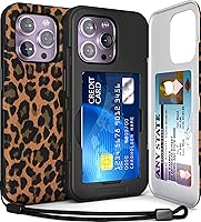 Vista 12 de TORU CX Slim para iPhone 14 Pro Funda Cartera Funda Protectora Resistente a Golpes de Servicio Pesado con Portador de Tarjetas Oculto y Ranura