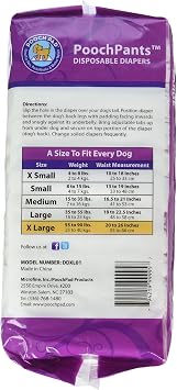 PoochPads Disposable Diaper, X-Large