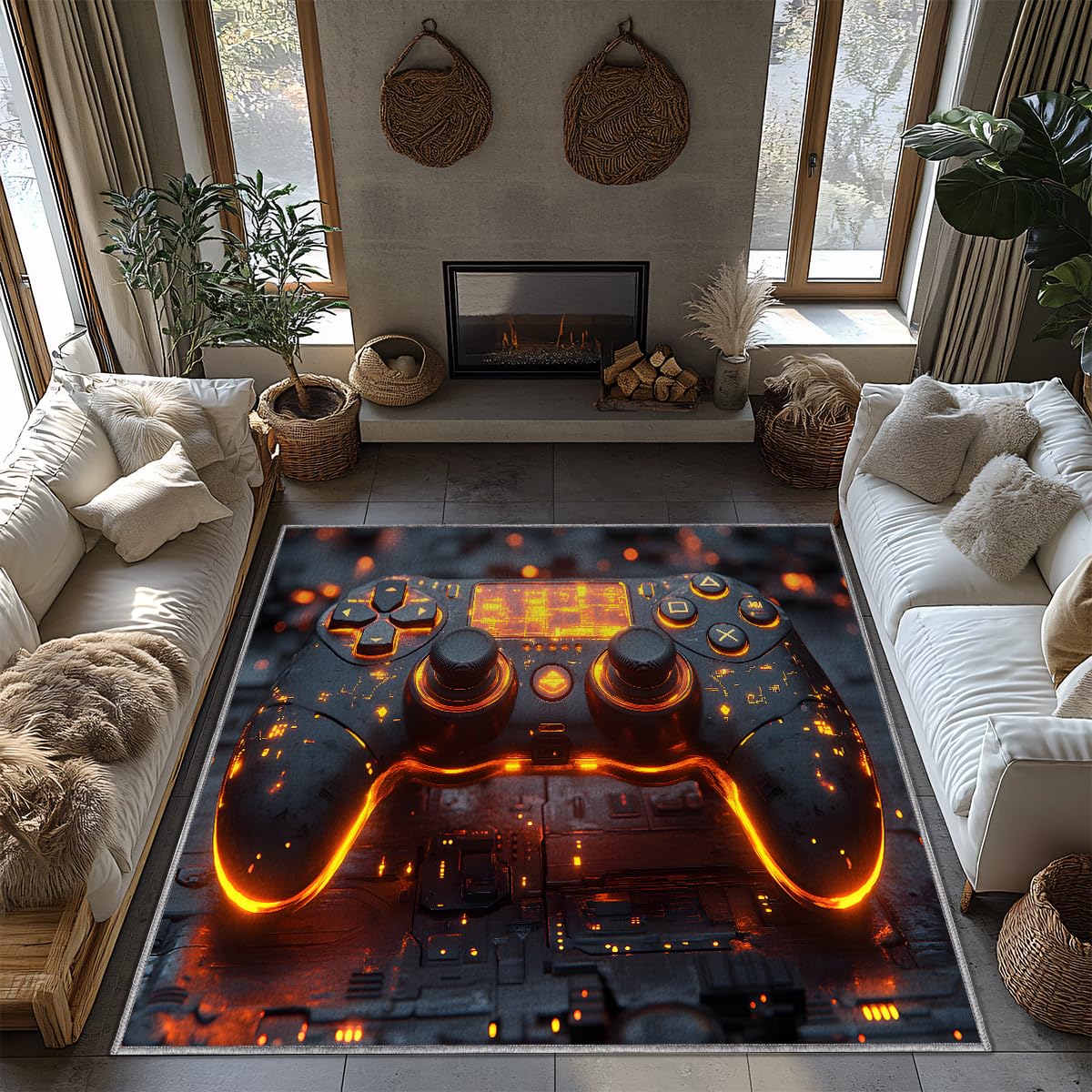 Tapis de manette de jeu 100x160cm grand format pour chambre d'enfant