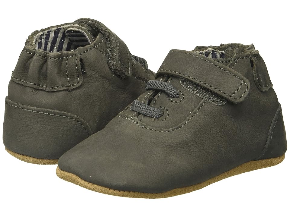 

Robeez George First Kicks (Infant/Toddler) (Grey) Boy's Shoes, Gray