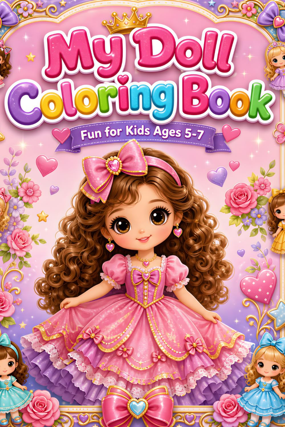 My Doll Coloring Book: Fun and Cute Doll Coloring Pages for Kids Ages 5–7 | Creative Coloring Adventure for Girls