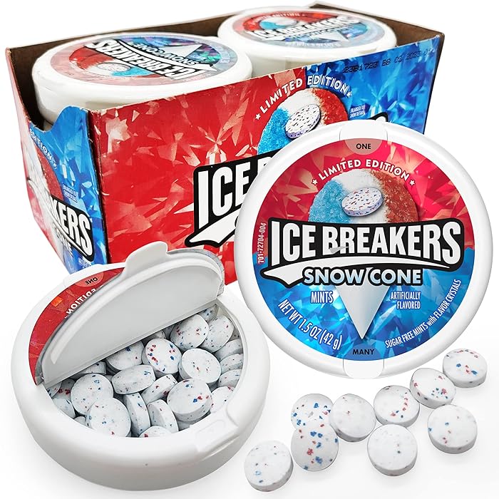 Buy ICE BREAKERS Snow Cone Flavored Sugar Free (8 Count) Ice Breaker
