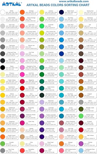 Miniatura 6 de Cuentas de hierro, 1000 cuentas fusibles de 0.197 in, 91 colores, paquete de 91